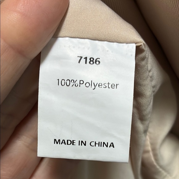 NWT Kirundo Women's Oversized Open Front Tan Blazer Medium - Picture 6 of 6